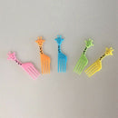 10pcs/pack Animal Farm Fruit Fork Mini Cartoon Children Snack Cake Dessert  S6S1