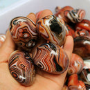Natural Madagascar Banded Agate Stone Specimen Tumbled Pattern Craft 2-3CM US!!