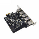 PCI-E Expansion Card for Desktop PC 5 Ports USB 3.0 HUB Adapter Extender A