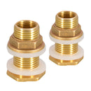 2pcs No Leakage Water Tank Connector Hose Fittings M1/2'' M3/4'' Male Adapters