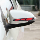 4pcs Car Door Edge Guard Strip Anti-collision Side Mirror Protector (Red)
