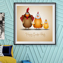 5D DIY Full Drill Diamond Painting Roosters Cross Stitch Embroidery Mosaic A