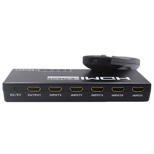 Mini 5 Port 1080P HDMI Switch Switcher Selector With