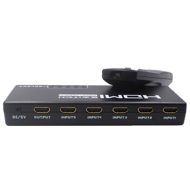 Mini 5 Port 1080P HDMI Switch Switcher Selector With