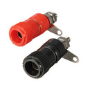 20pcs Red + Black 4mm Banana Socket Binding Post Nut Banana Plug Jack Connector