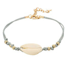 5pcs/set Heart Tree Shell Hand Chain Women Adjustable Bracelet Jewelry Gift A