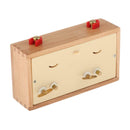 Analog Chess Clock Timer Wind-Up Mechanical Chess Clock Wooden   for Board Games