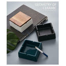 Nordic Style Ashtray with Lid Retro Simple Cigarettes Smoker Accessory