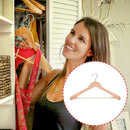 Wooden Wood Color Clothes Hangers Walnut Coat Suit Dress Pants Shirt Hanger