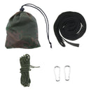 Camping Hammock Swing Tree Straps Set Garden Backyard Hanging Rope Carabiner