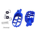 Blue Motorcycle Foot Pegs Rests Pedal Replacement for Yamaha PW50 PW80 Pit Bike