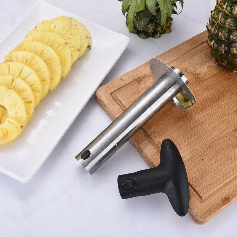 4pcs Stainless Steel Pineapple Fruit Corer Slicer Cutter Peeler Kitchen To DOM