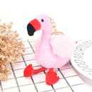 New Fluffy Flamingo Pendant Key Chains Plush Car Bag Key chain  3C