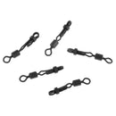 5pcs Alloy Fishing Swivels Snap Connectors 0.94'' Powerful Rolling Swivels Carp