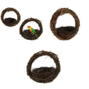 2pcs Bird Nest Hanging Handmade Durable Bird Parrot Breeding Nest Egg Cage