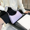 Alligator PU Women Handbag Tote Office Lady Shoulder Underarm Bags (Purple)