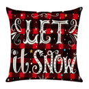 Christmas Pattern Linen Pillowcase Soft Throw Pillow Case Sofa Cushion (4)
