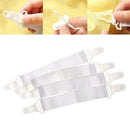 4Pcs Bed Sheet Holder Elastic Fasteners Mattress Cover Blankets Grippers Clip