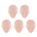 5 Piece Normal Skin Tone Bold Headsculpt Female Ball-Jointed Head Without Eyes