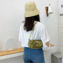 Casual Nylon Handbag Women Tie Dye Print Underarm Shoulder Bags (Green)