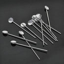 7.5 inch Spoon Straws Set, Stainless Steel Reusable Drinking Straw Stirrers R4U7