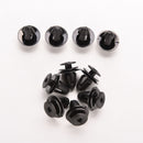 For Vehicle Car Auto Plastic Rivets Fastener Door Clips Screw 10X Black  3c