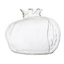 2x Pomegranate Shape Tabletop Glass Planter Flower Vase Decorative Glass Bottles