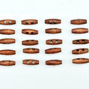 50Pcs small light wooden 30*10mm toggles with two holes Newly Y0D5 K4J2 F9U C5Z9