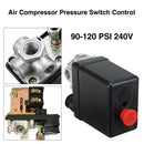 240V 16A Air Compressor Pressure Switch Control Regulator Automatic Four Port