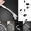 Black USB TYPE-C to 3.5 audio cable TYPE-C headset cable TYPE-C phone charg