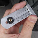 Stainless Steel Tyre Depth Gauge Tread Depth Gauge Keyring Tread Ruler 0-30mm