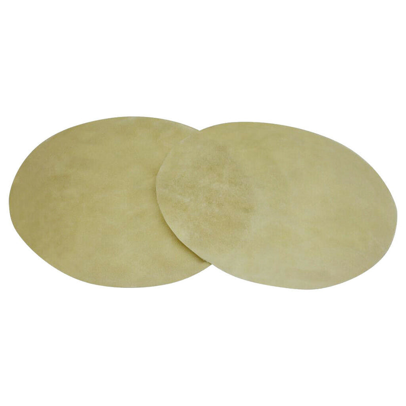 2Pcs Buffalo Leather African Wooden Drum Skin Leather Professional Percussion