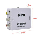 3 RCA to HDMI Converter Composite AV CVBS Video Adapter 1080p For Wii NES SNES