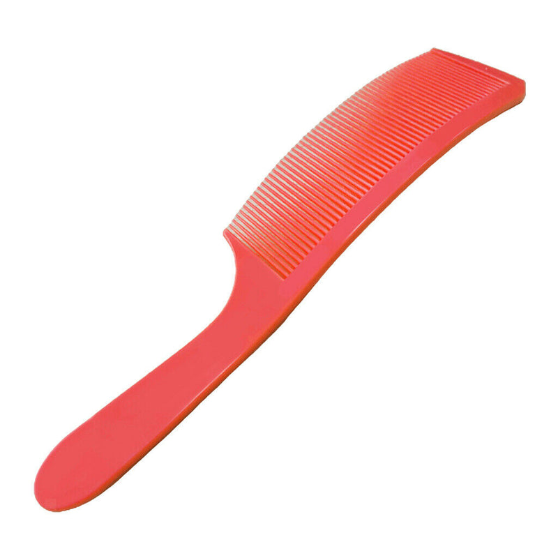 Barber Stylist Curved Styling Comb Flat Top Hairdressing Comb Red