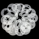 16 Cute Coffee Machine Stencils Template Strew Flowers Pad Duster Spray Print