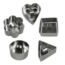 10 Pcs/Set Stainless Steel Cake Ring Square Dessert Mousse Mold with Pusher