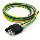4 Pin Trailer Adapter Wire Harness Plug Exterior Flat Connector Wishbone Style
