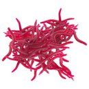 200pcs Earthworm Red Worms Soft Fishing Lure Baits