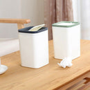Waste Bin Small Trash Can Mini Desktop Ashcan Tabletop Trashbox For Desk Ca J9D2