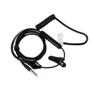 3.5mm Clear Covert Acoustic Coiled Tube Earpiece Headset Stereo Earphone phone