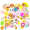 5Pcs Soft Squishy Bread Key Phone Straps Funny Gadgets Anti Stress Novelty Toys`