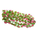 2 x Artificial Narcissus Wall Hanging Silk Flower Vine In/outdoor Decor Pink