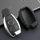 For Mercedes-Benz Carbon Fiber Smart Car Key Case Cover Fob Holder Accesso DFJ