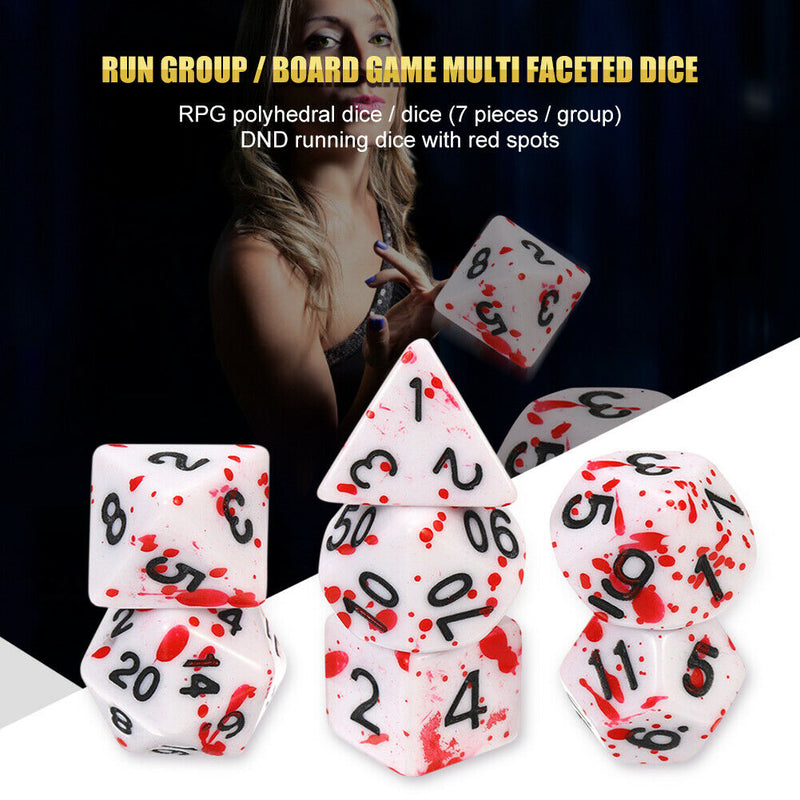 7pcs Multi-Sided Polyhedral DND Dice RPG Role Playing Funny Table Game Toys