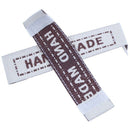 Polyster Woven Labels Scrapbooking Craft Rectangle Coffee "Hand Made" 100Pc V4Q8