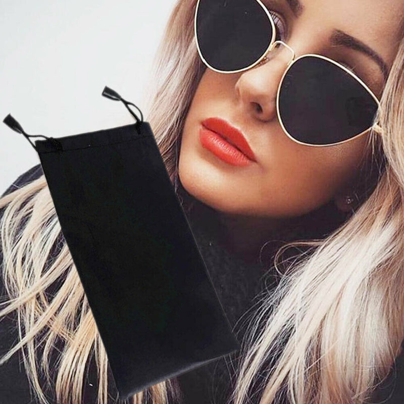 10X Sunglass Eyeglass Reading Glasses Case Microfibre Pouch Bag Wholesale Bulk