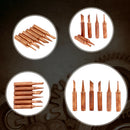 6pcs/lot Red Copper Welding Head Pure Red Copper Solder Tip Tool Kit