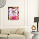 5D DIY Full Drill Diamond Painting Kitten Cross Stitch Embroidery Mosaic