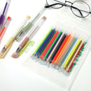 24 Gel Pens with Refills + Carrying Case - 24 Individual Colors (No Duplicates)