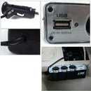 3 Way Multi Socket Car Cigarette Lighter Splitter USB Plug Charger DC 12V/2ME